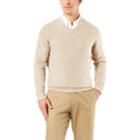 Men's Dockers&reg; Classic-fit V-neck Sweater, Size: Xl, Beig/green (beig/khaki)