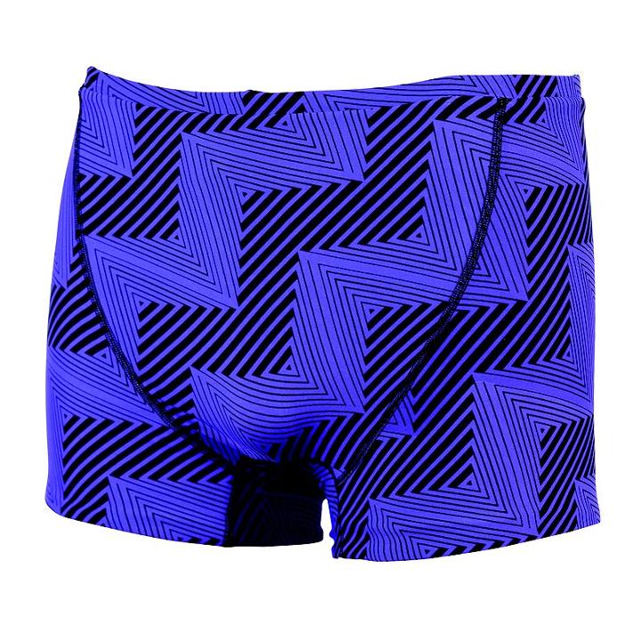 Men's Dolfin Reversible Square-leg Swim Trunks, Size: 36, Purple