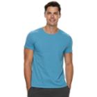 Men's Apt. 9&reg; Premier Flex Slim-fit Crewneck Sleep Shirt, Size: Medium, Turquoise/blue (turq/aqua)