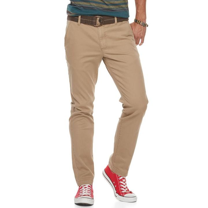 Men's Urban Pipeline&reg; Slim-fit Chino Pants, Size: 38x32, Med Beige