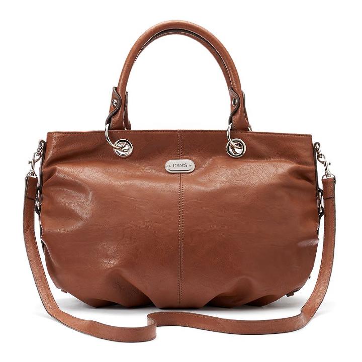 Chaps Tamira Convertible Tote, Women's, Dark Brown