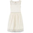 Girls 7-16 Speechless Lace Overlay Dress, Size: 7, White Oth