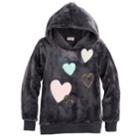 Girls 4-10 Jumping Beans&reg; Hooded Plush Pullover, Size: 6x, Grey
