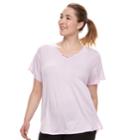 Plus Size Tek Gear&reg; Criss Cross Tee, Women's, Size: 2xl, Lt Purple