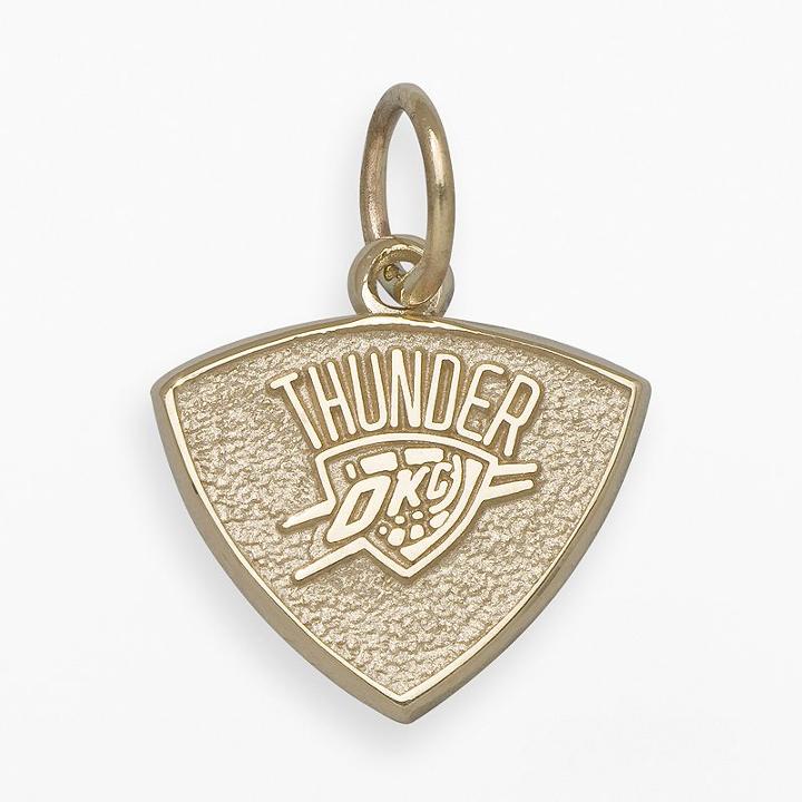 Logoart Oklahoma City Thunder 14k Gold Logo Charm, Adult Unisex, Yellow