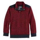 Boys 8-20 Urban Pipeline Fleece Half-snap Sweater, Size: Medium, Red