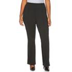 Plus Size Dana Buchman Seamed Ponte Dress Pants, Women's, Size: 2xl, Black