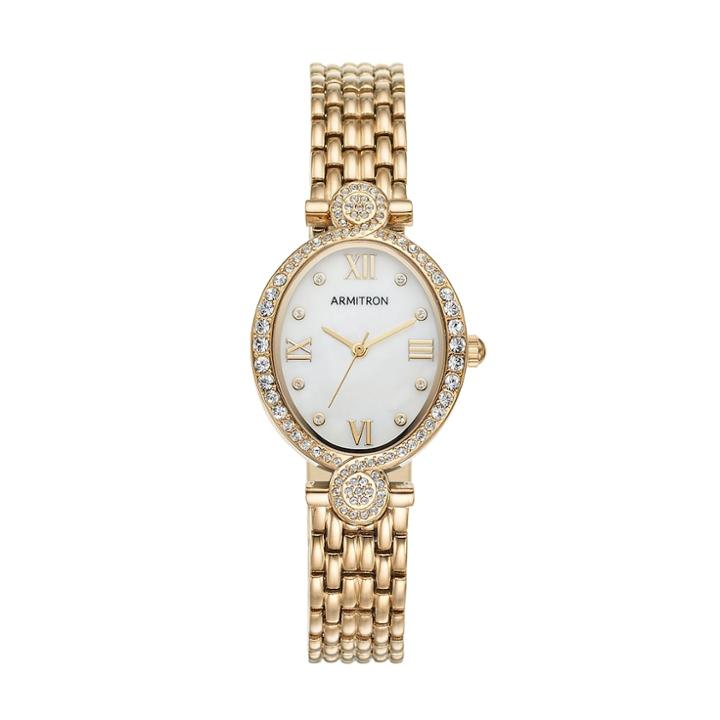 Armitron Women's Crystal Watch - 75/5521mpgp, Size: Medium, Yellow