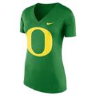 Women's Nike Oregon Ducks Striped Bar Tee, Size: Xl, Green