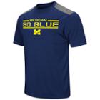 Men's Campus Heritage Michigan Wolverines Rival Heathered Tee, Size: Medium, Blue (navy)