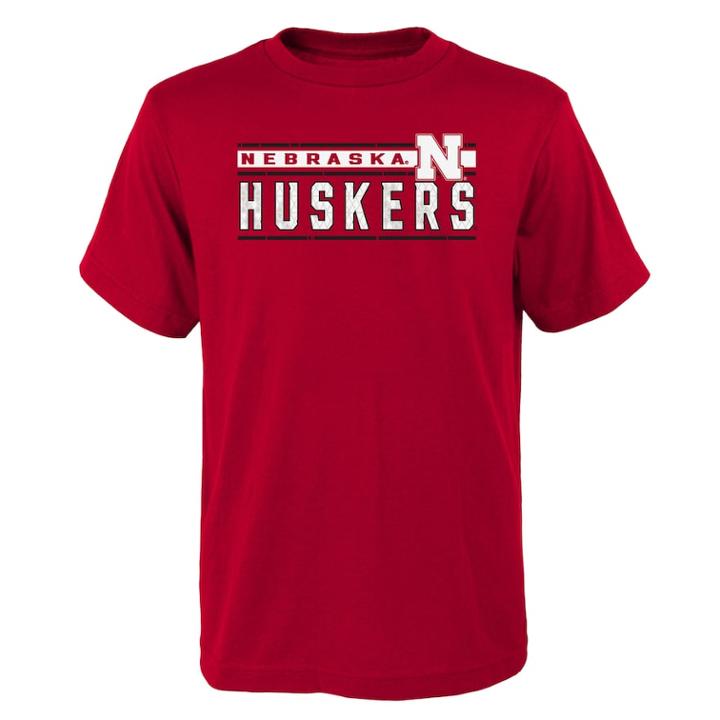Boys' 4-18 Nebraska Cornhuskers Regeneration Tee, Size: 6-7, Dark Red