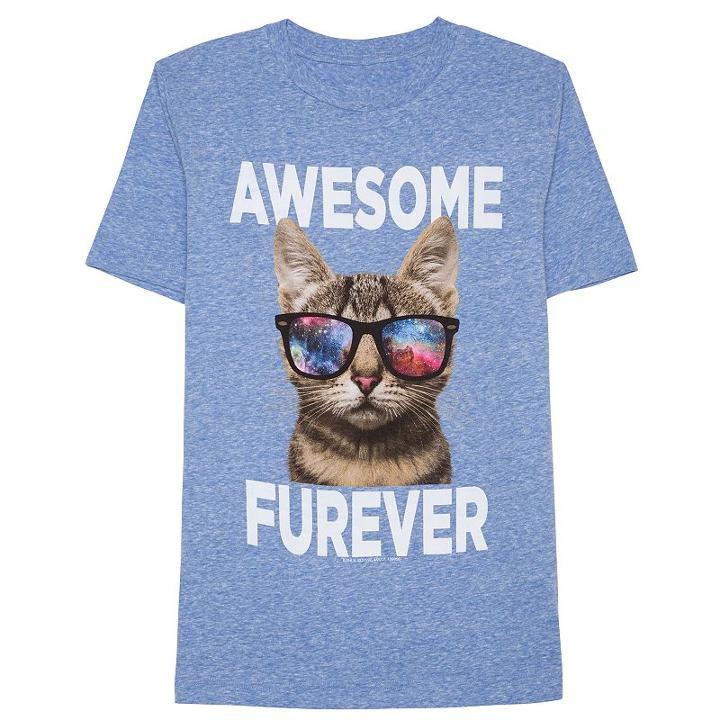 Boys 8-20 Awesome Furever Tee, Size: Xl, Blue Other