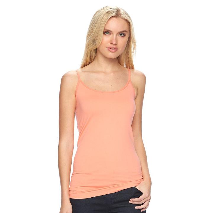 Women's Apt. 9&reg; Essential Seamless Camisole, Size: S/m, Lt Orange