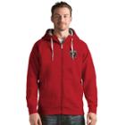 Men's Antigua Dc United Victory Full-zip Hoodie, Size: Small, Dark Red