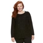 Plus Size Croft & Barrow&reg; Marled Sweater, Women's, Size: 1xl, Beige Over