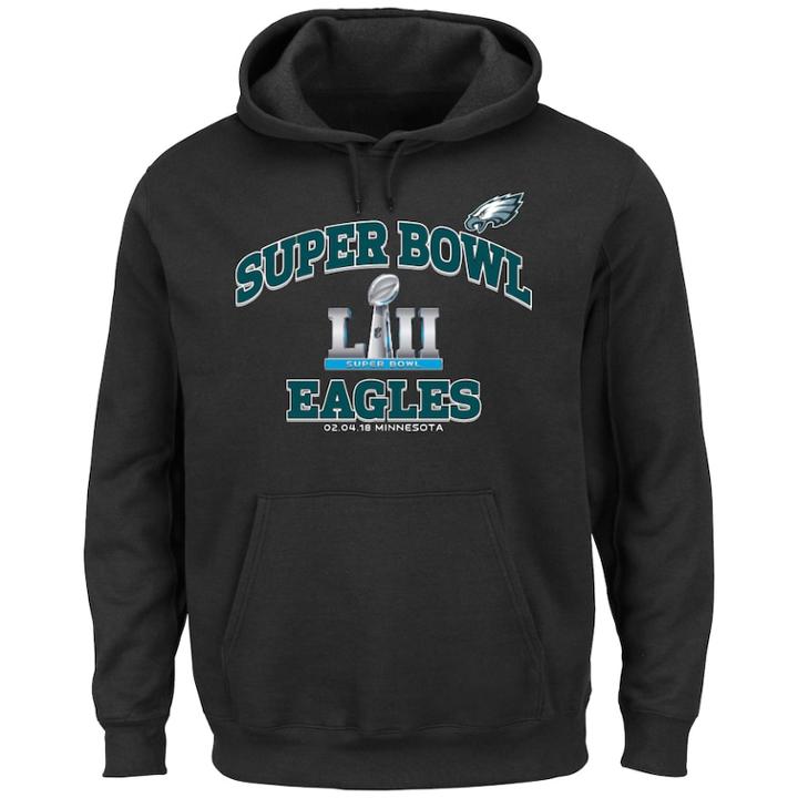 Men's Philadelphia Eagles 2017 Nfc Champions Heart & Soul Hoodie, Size: Xxl, Oxford