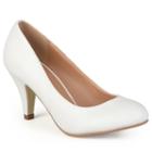 Journee Collection Reetyre Women's Matte High Heels, Size: 6, White