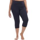 Plus Size Balance Collection High-rise Capri Leggings, Women's, Size: 3xl, Black