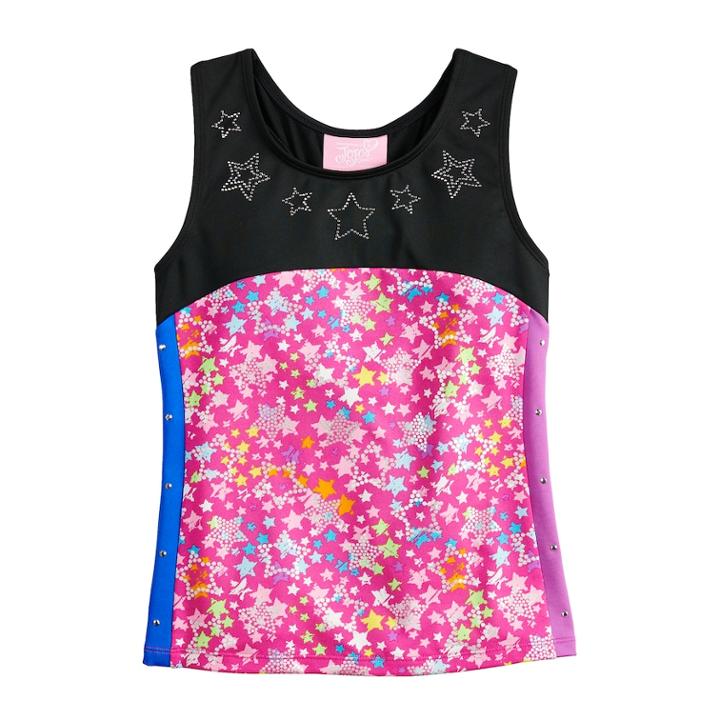 Girls 4-14 Jojo Siwa By Danskin Sparkle Star Dance Top, Size: Small, Pink