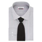 Men's Van Heusen Slim-fit Flex Collar Dress Shirt & Tie, Size: 18 37/8t, Med Grey