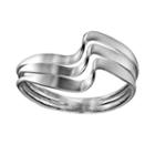 Sterling Silver Swirl Ring, Women's, Size: 6, Grey