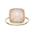Lc Lauren Conrad Pink Stone Halo Ring, Women's, Size: 7