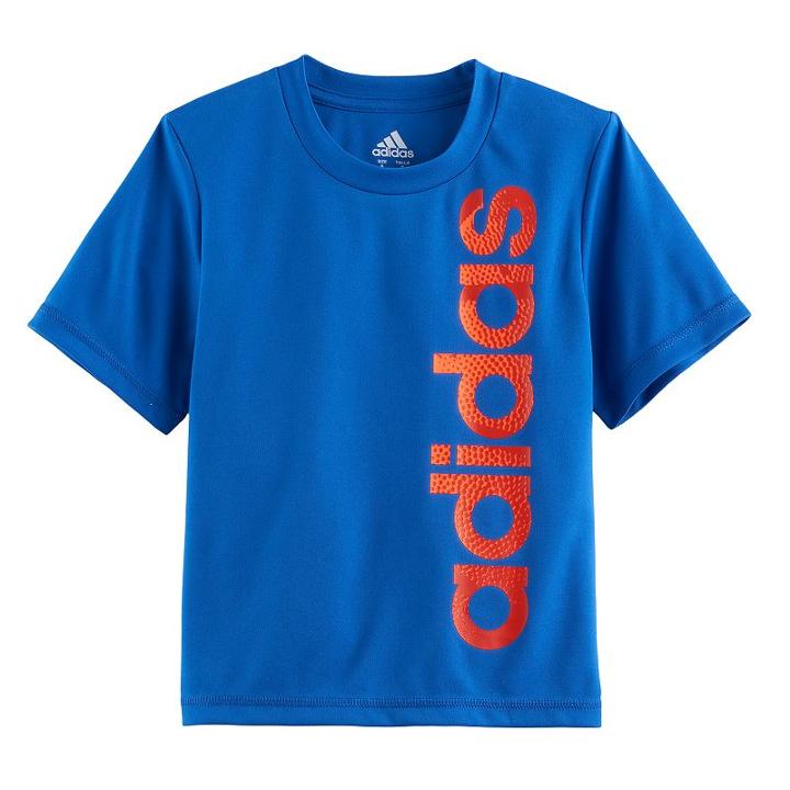 Boys 4-7x Adidas Vertical Tee, Size: 5, Brt Blue