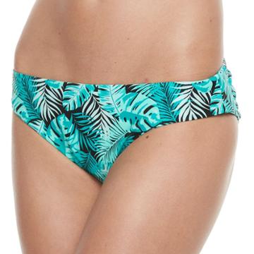 Women's Breaking Waves Printed Hipster Bikini Bottoms, Size: Small, Lt Green