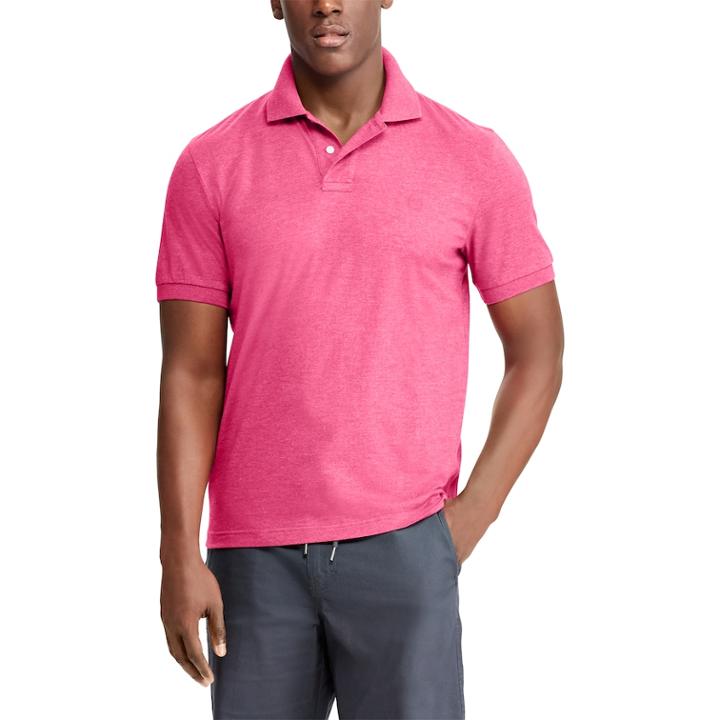 Men's Chaps Coolmax Classic-fit Solid Performance Polo, Size: Large, Pink