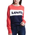 Women's Levi's Colorblock Crewneck Sweatshirt, Size: Xl, Red