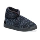 Muk Luks Men's Mark Bootie Slippers, Size: Small, Black