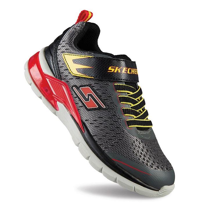 Skechers Erupters Ii Lava Arc Boys' Light-up Sneakers, Boy's, Size: 11, Grey (charcoal)