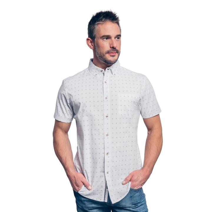 Men's Lee Ben Button-down Shirt, Size: Small, White