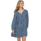 Women's Sonoma Goods For Life&trade; Printed Peasant Dress, Size: Medium, Light Blue