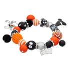 Boo, Spider & Witch's Hat Charm Beaded Stretch Bracelet, Women's, Multicolor