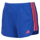 Girls 7-16 Adidas Three Stripe Mesh Shorts, Size: Small, Med Blue