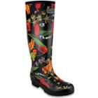London Fog Totty Women's Waterproof Rain Boots, Size: 7, Black