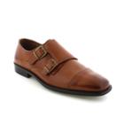 Deer Stags Colin Men's Twin Buckle Monk Dress Shoes, Size: Medium (11), Brown