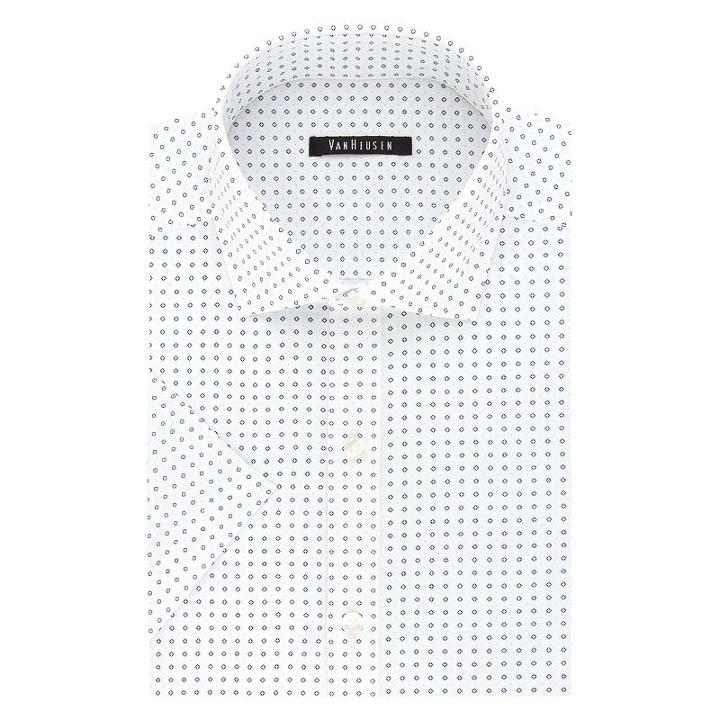 Men's Van Heusen Fresh Defense Slim-fit Dress Shirt, Size: Xxl18.5-19, Blue Other