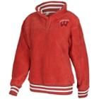 Women's Wisconsin Badgers Sherpa Pullover, Size: Small, Red