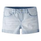 Girls 4-6x Levi's Thick Stitch Shortie Denim Shorts, Girl's, Size: 4, Light Blue