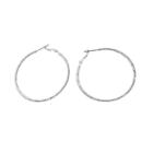 Croft & Barrow&reg; Diamond-cut Hoop Earrings, Women's, Grey