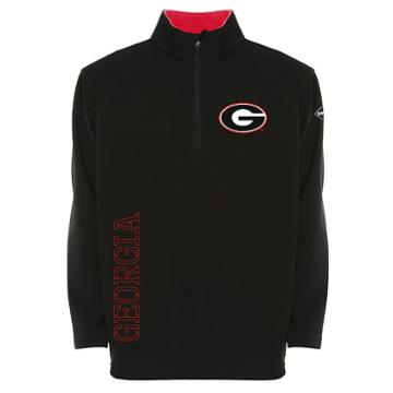 Men's Franchise Club Georgia Bulldogs Thermatec Pullover, Size: Xl, Black