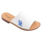 Women's Kentucky Wildcats Fashionable Slide Sandals, Size: 7, White
