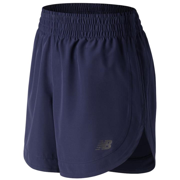 Women's New Balance Accelerate 5 Running Shorts, Size: Small, Blue