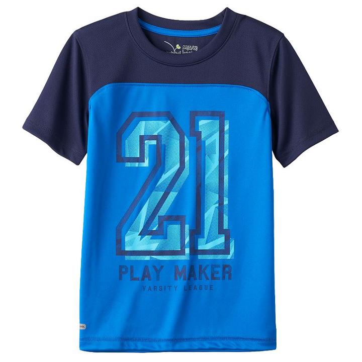 Boys 4-10 Jumping Beans&reg; Play Cool Performance Graphic Tee, Boy's, Size: 4, Dark Blue