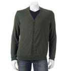 Big & Tall Croft & Barrow&reg; Classic-fit 12gg Cardigan, Men's, Size: L Tall, Lt Green