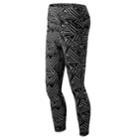 Women's New Balance Transform Print High-waisted Crop Leggings, Size: Large, Grey