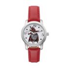 Disney's Alice In Wonderland Off With Their Heads Women's Leather Watch, Red