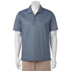 Men's C-buk By Cutter & Buck Pine Crest Slim-fit Patterned Performance Pocket Golf Polo, Size: Xxl, Blue (navy)